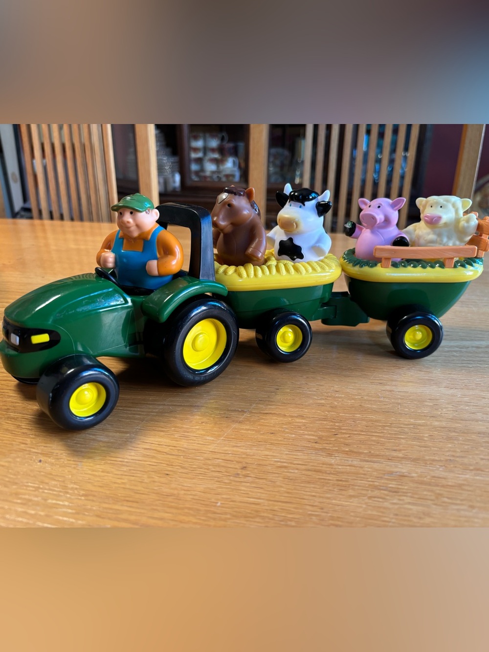 John Deere TOMY Tractor Farm Animal Hayride Set